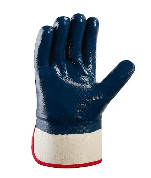 BIG-TEXXOR-Nitril-Handschuhe, beige/blau