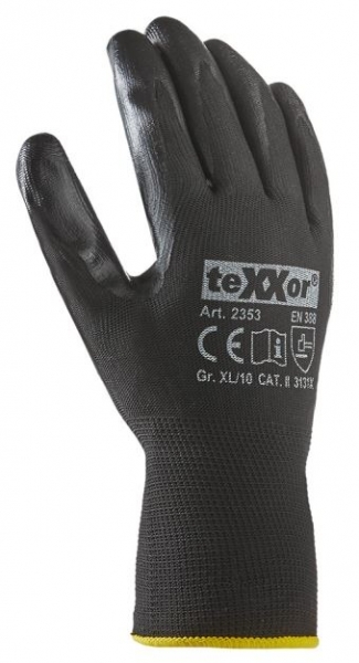 BIG-TEXXOR-Nitril-Handschuhe, schwarz