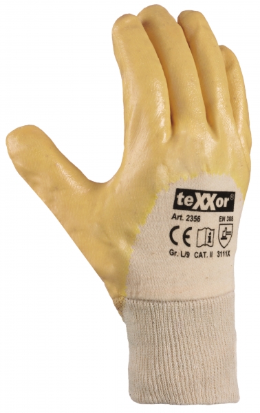 BIG-TEXXOR-Nitril-Arbeits-Handschuhe, gelb