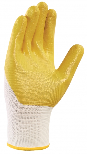 BIG-TEXXOR-Polyester-Strickhandschuhe, Nitril beschichtet, gelb