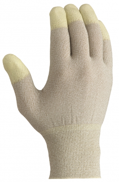 BIG-TEXXOR-ESD Nylon-/Kupfer-Strick-Arbeits-Handschuhe, natur/weiß