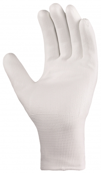BIG-TEXXOR-Polyester-Strick-Arbeits-Handschuhe, weiß