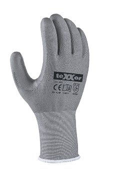 BIG-TEXXOR-Schnittschutz-Strickhandschuhe, PU-Beschichtung, grau