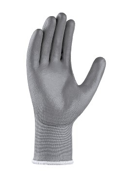 BIG-TEXXOR-Schnittschutz-Strickhandschuhe, PU-Beschichtung, grau