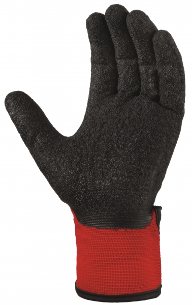 BIG-TEXXOR-Nylon-Montage-Arbeits-Handschuhe, rot/schwarz
