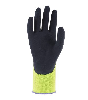 BIG-TOWA-Polyester-Feinstrickhandschuhe, ActivGrip Lite, gelb/schwarz
