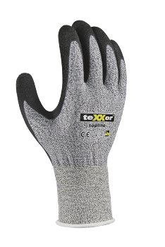 BIG-TEXXOR-Nitril-Schnittschutzhandschuhe, grau meliert / schwarz