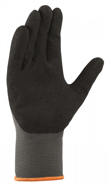 BIG-TEXXOR-Nylon-Strick-Arbeits-Handschuhe, grau/schwarz