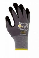 BIG-ATG-Nylon-Strick-Arbeits-Montage-Handschuhe, MaxiFlex Ultimate, grau/schwarz