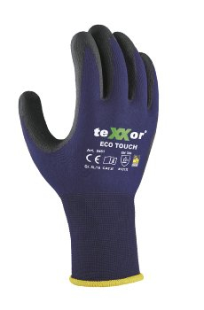 BIG-TEXXOR-Nylon-Strickhandschuhe, eco touch, dunkelblau/schwarz