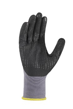 BIG-TEXXOR-Nylon-Strickhandschuhe, black touch, grau/schwarz