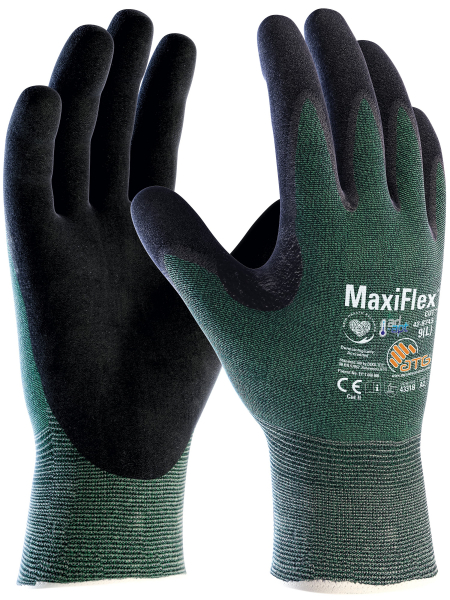 BIG-TEXXOR- MaxiFlex Cut AD-APT Schnittschutzhandschuhe, grn/schwarz