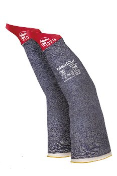 BIG-MaxiCut Ultra Schnittschutz-Armstulpe m. Daumen (89-5735CH), Farbe: blau/rot
