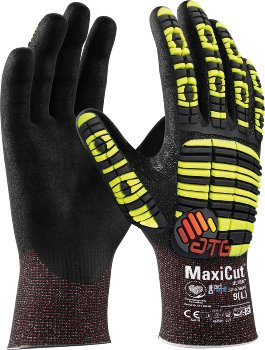 BIG-ATG-MaxiCut AD-ApT Schnittschutz-Strickhandschuhe, schwarz