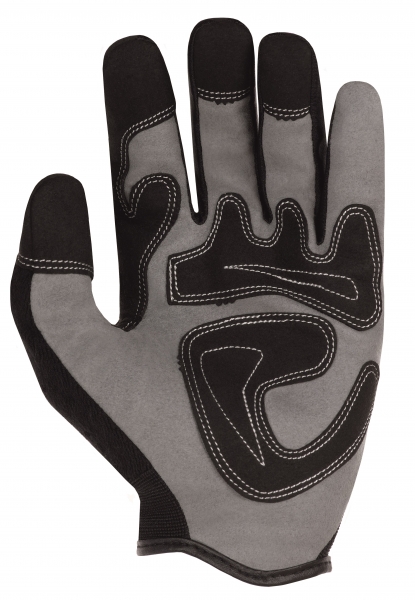 BIG-TEXXOR-Kunst-Leder-Arbeits-Handschuhe, Tucson, schwarz/grau