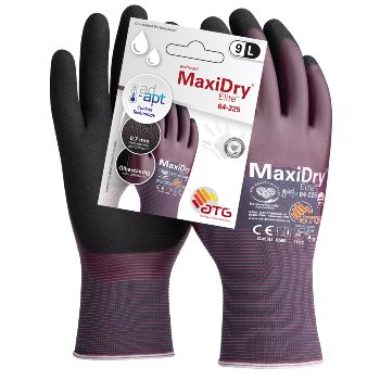 MaxiDry� Elite� Nylon-Strickhandschuhe violett/schwarz (64-225 HCT), SB-Ver.
