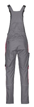 4PROTECT� Workwear Latzhose, grau/rot