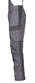 4PROTECT� Workwear Latzhose, grau/schwarz