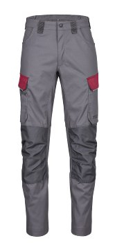 4PROTECT� Workwear Herren-Hose, grau/rot