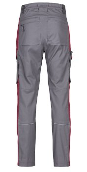 4PROTECT� Workwear Herren-Hose, grau/rot