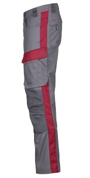 4PROTECT� Workwear Herren-Hose, grau/rot