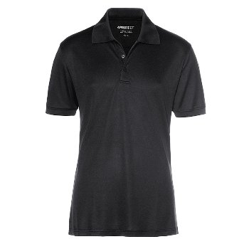 BIG-4-Protect-Tencel Polo-Shirt, MADISON, schwarz