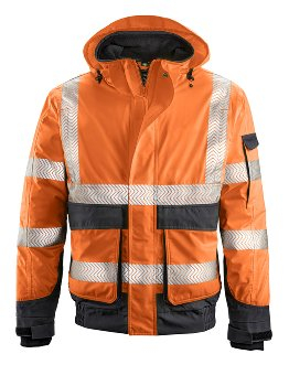 BIG- 4Protect Warn- Wetterschutz- Blouson NEWARK, Farbe: leuchtorange/ grau