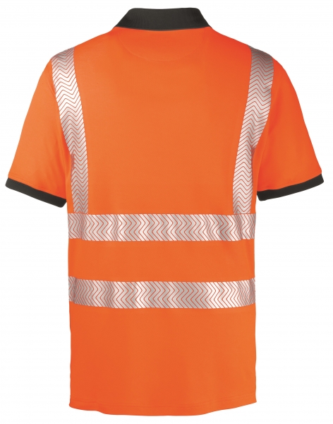 BIG-4-Protect-Warnschutz-Polo-Shirt, Orlando, leuchtorange/grau