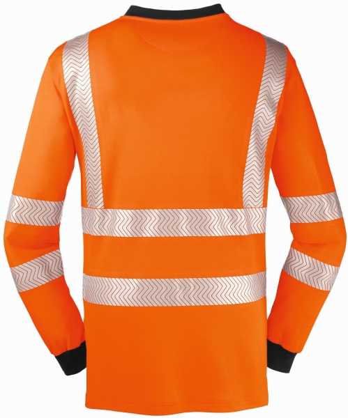 BIG-4-Protect-Warnschutz-Langarm-Shirt, Jacksonville, leuchtorange/grau