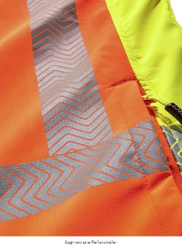BIG-4-Protect-Warnschutz-Softshelljacke, Houston, leuchtorange/leuchtgelb/grau