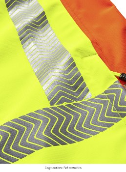 BIG-4-Protect-Warnschutz-Softshelljacke, Houston, leuchtgelb/leuchtorange/grau