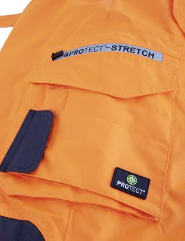 BIG-4-Protect-Warn-Wetterschutz-Latzhose, Atlanta, leuchtorange