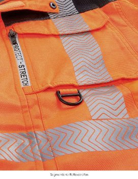 BIG-4-Protect-Warnschutz-Bundjacke, Kentucky, leuchtorange/grau