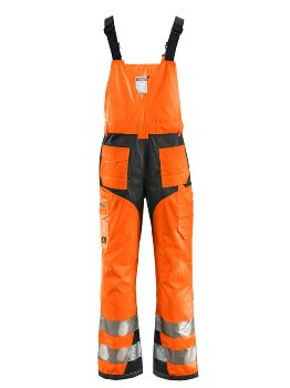 BIG-4-Protect-Warnschutz-Latzhose, Alabama, leuchtorange/grau