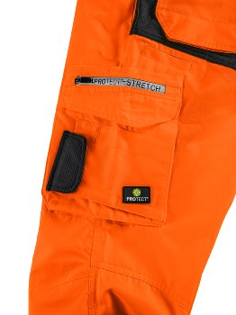 BIG-4-Protect-Warnschutz-Latzhose, Alabama, leuchtorange/grau