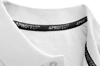 4PROTECT� Polo-Shirt Herren, wei�