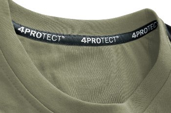 4PROTECT� Brand-T-Shirt, oliv/schwarz