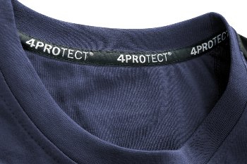 4PROTECT� Brand-T-Shirt, navy/schwarz
