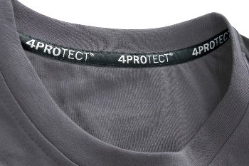 4PROTECT� Brand-T-Shirt, grau/schwarz