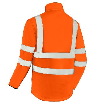 BIG-TEXXOR-Warnschutz-Softshelljacke, Niagara, leuchtorange