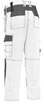 BIG-TEXXOR-Canvas-Bundhose, Panama, wei�/grau