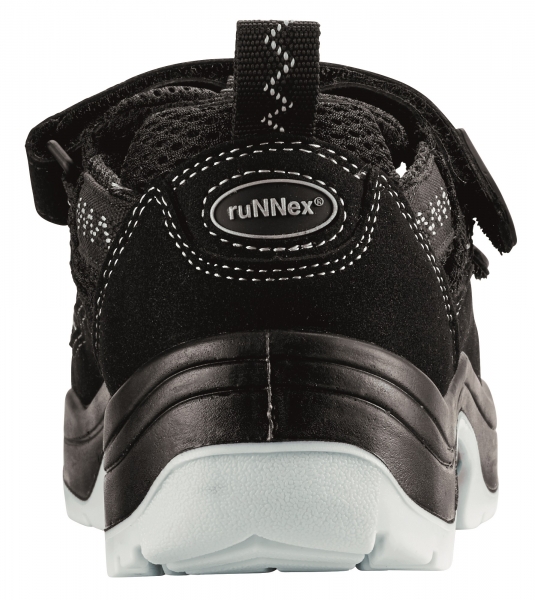 BIG-ruNNex-S1-Sicherheitsklettsandalen, TeamStar, schwarz/silber