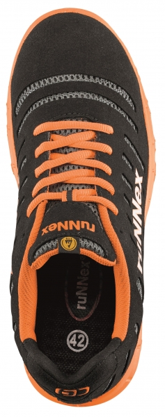 BIG-ruNNex-S1P-Sicherheitshalbschuhe, FlexStar, schwarz/orange