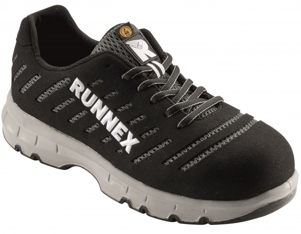 BIG-ruNNex-S1P-Sicherheitsschnrschuhe, FlexStar, ESD, schwarz/weiss