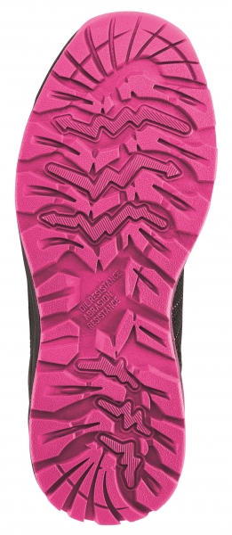 BIG-ruNNex-S1P, Damen-Sicherheitshalbschuhe, GirlStar, schwarz/pink