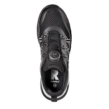 BIG-ruNNex-S1P, Damen-Sicherheitshalbschuhe, GirlStar, schwarz/wei�/grau