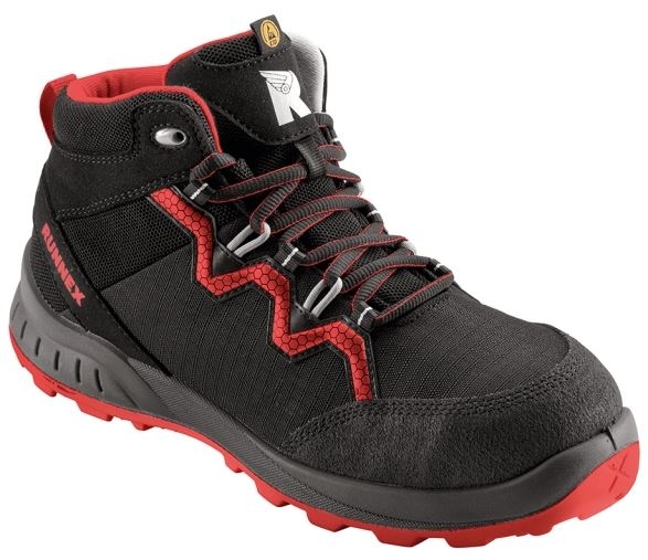 BIG-ruNNex-S3-Sicherheitsschnrstiefel, TeamStar, ESD, schwarz/rot