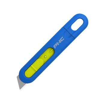 BIG- Pacific Handy Cutter, Auto- Retract Volo,  Einweg-Sicherheitsmesser, Farbe: blau/ grn