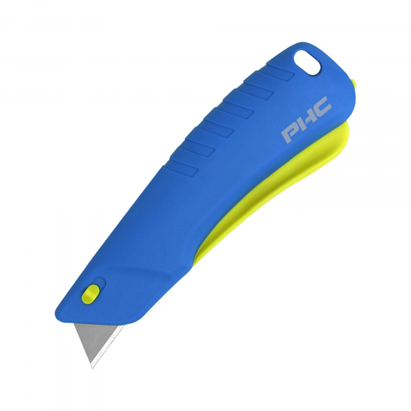 BIG- Pacific Handy Cutter, Rebel Auto- Retract, Sicherheitsmesser, Farbe: blau/ grn