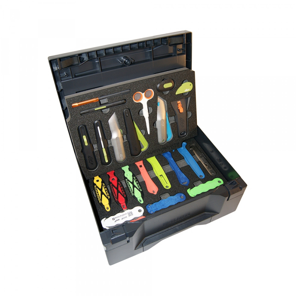 BIG-Prässentationsbox II Sicherheitsmesser, Farbe: schwarz